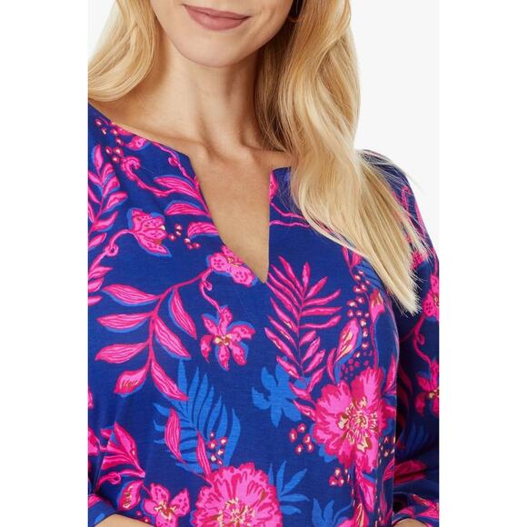 LILLY PULITZER Cathy Mini Dress XS Blue Pink Med Never Ending Summer NWOT - Picture 2 of 10